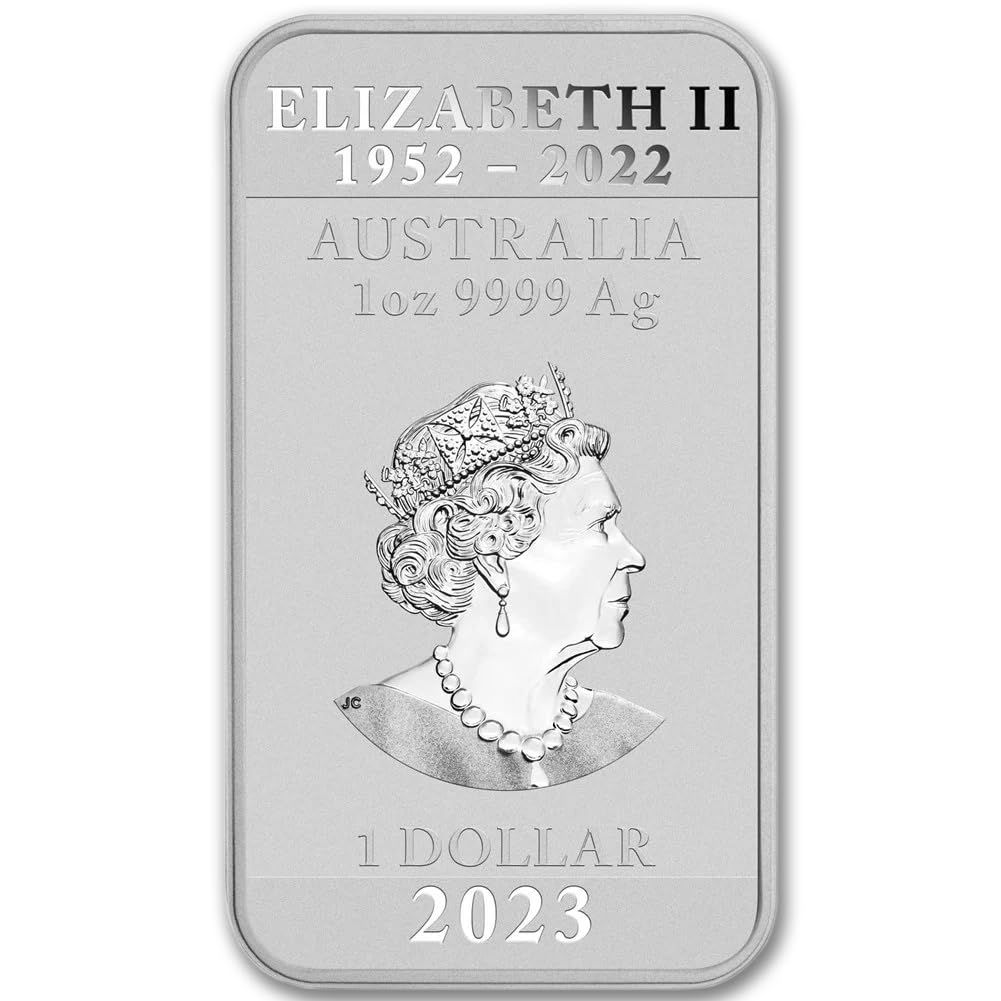 2023 P Lot of (10) 1 oz Australian Silver Dragon Rectangular Bar Coins Brilliant Uncirculated with Certificates of Authenticity $1 Seller BU