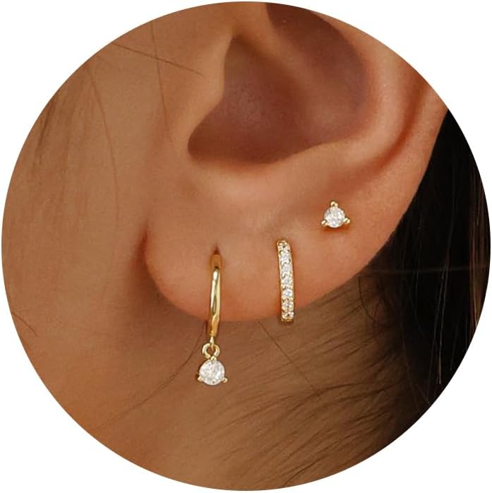 3 Pairs Gold Hoop Earrings Set Review