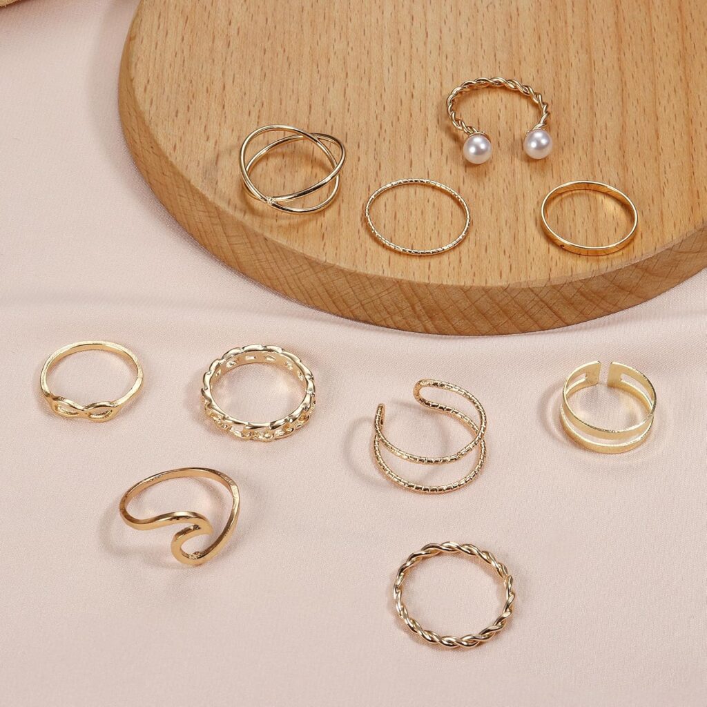 FASACCO Gold Jewelry Sets for Women Trendy Gold Accessories Gold Necklace and Bracelet set Gold Jewelry Pack