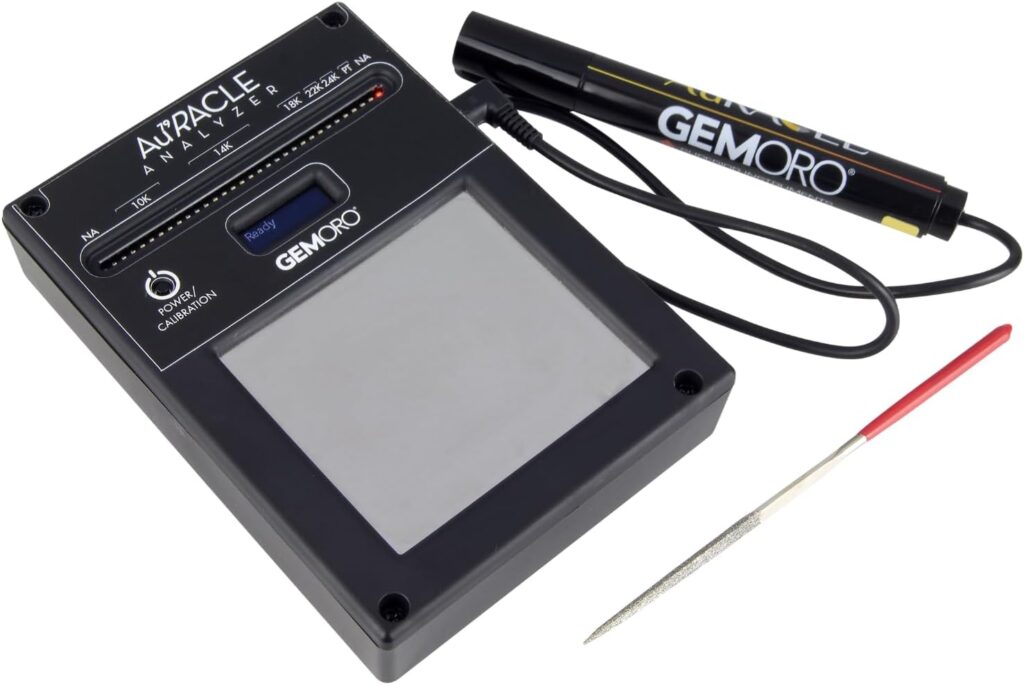 GemOro Auracle Analyzer Gold Tester | Accurate Compact Portable Electronic High Karat Gold  Platinum Tester | Precision Jewelry Tool with Expert Professional Reading  Accuracy