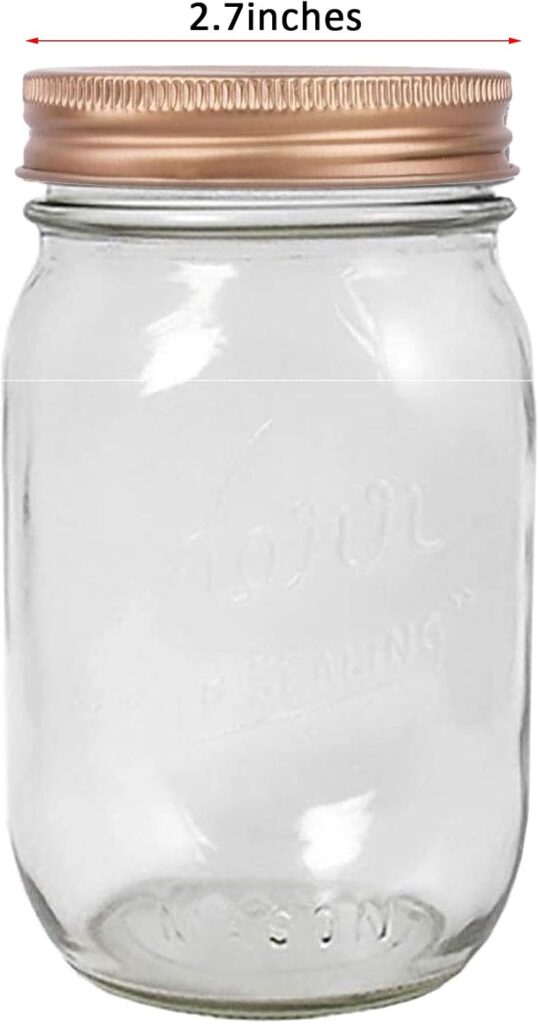 ZUYPSK 8Pack Mason Jar Lids 70mm Stainless Steel Secure Reuseable Regular Mouth Mason Change Bill Storage Canning Lids (Rose Gold, 70mm)